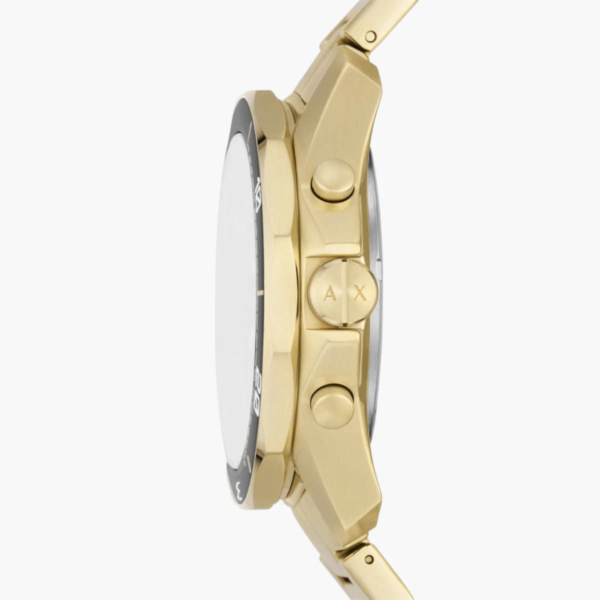 Armani Exchange Gold Stainless Steel Round Watch | LEVISONS