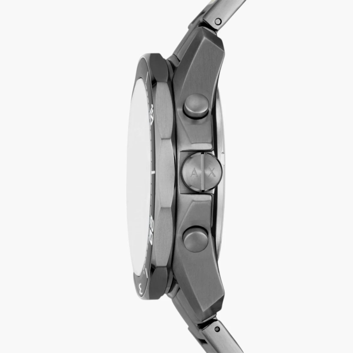 Armani Exchange Gunmetal Stainless Steel Round Watch | LEVISONS