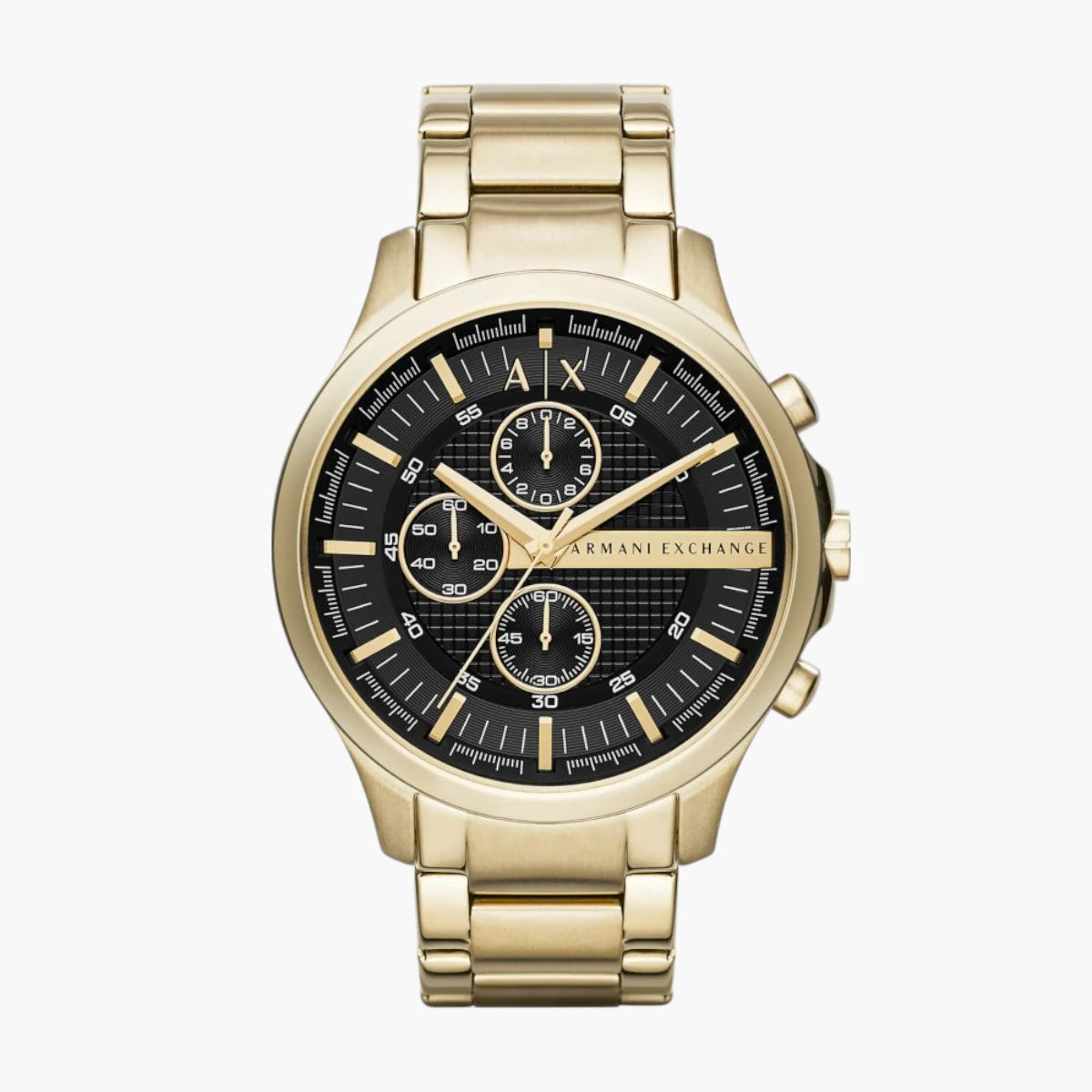 Armani Exchange Black Stainless Steel Round Watch | LEVISONS