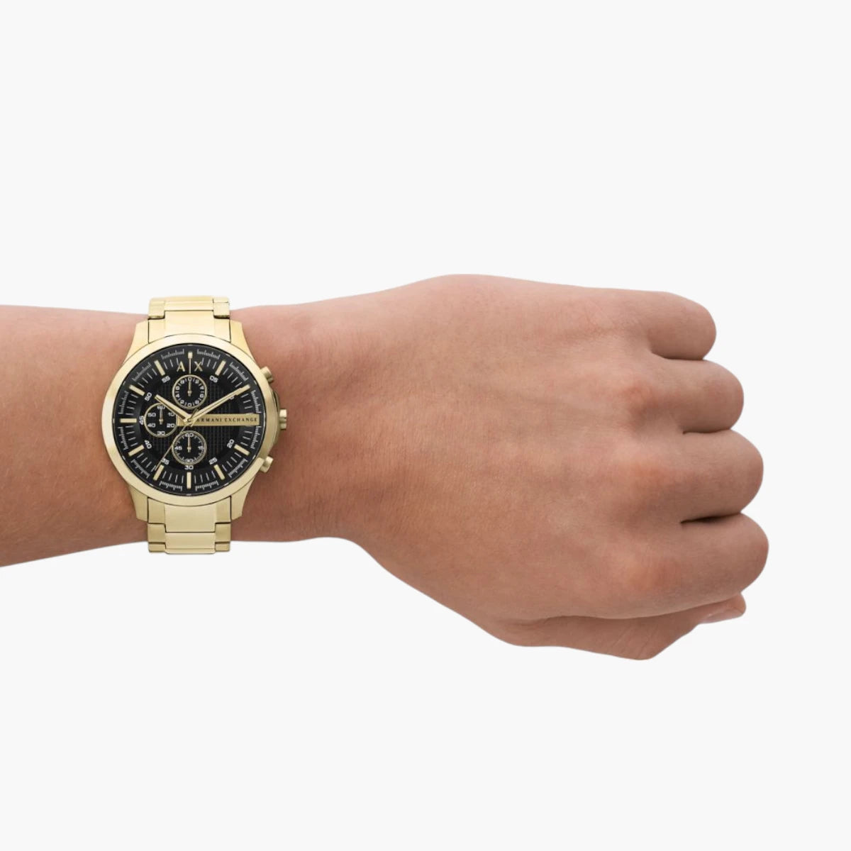 Armani Exchange Black Stainless Steel Round Watch | LEVISONS