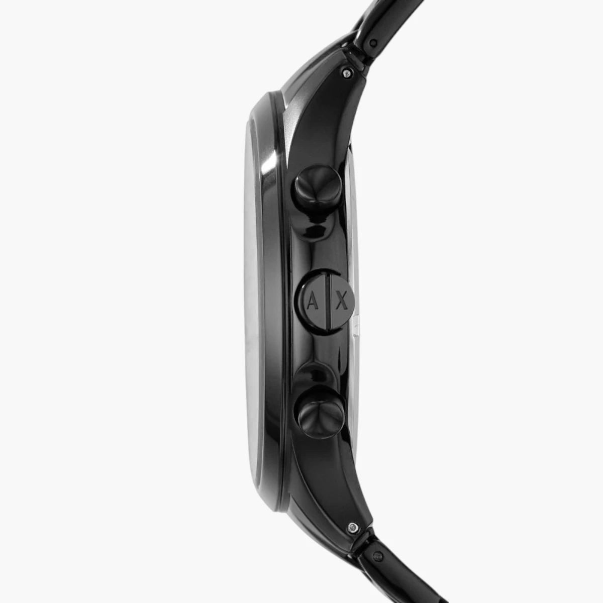 Armani Exchange Black Stainless Steel Round Watch | LEVISONS