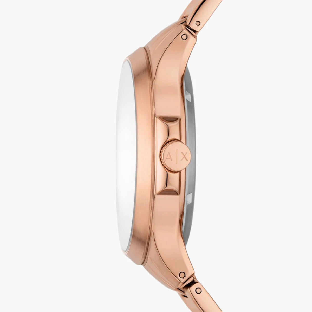 Armani Exchange Rose Gold Stainless Steel Round Watch | LEVISONS