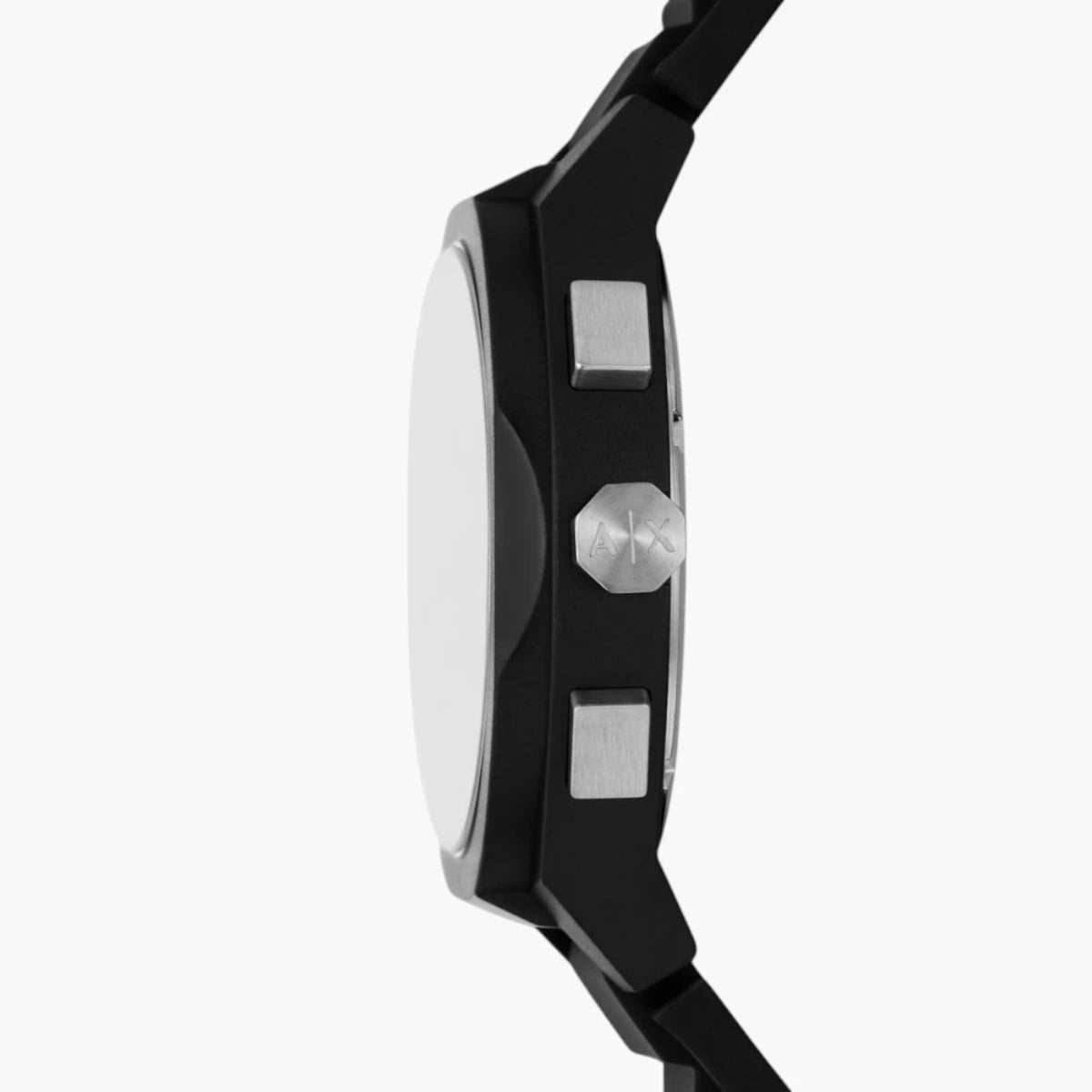 Armani Exchange Black Nylon Round Watch | LEVISONS