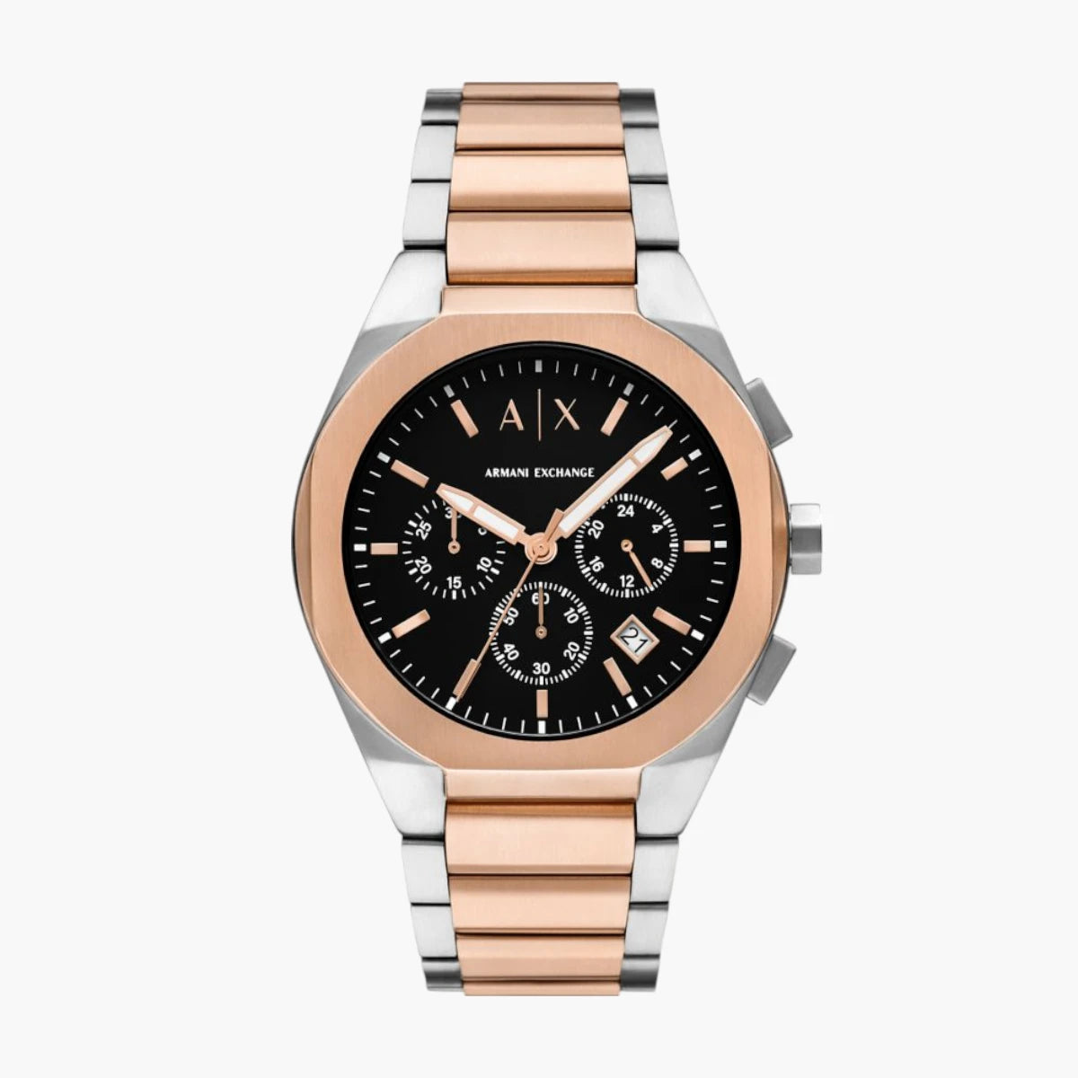 Armani Exchange 2-Tone Stainless Steel Round Watch | LEVISONS
