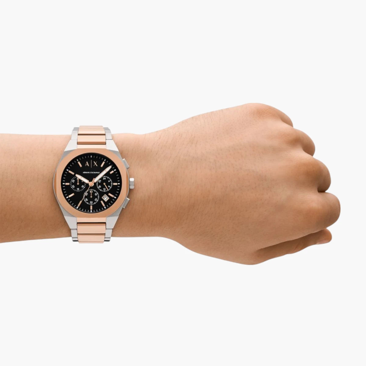 Armani Exchange 2-Tone Stainless Steel Round Watch | LEVISONS