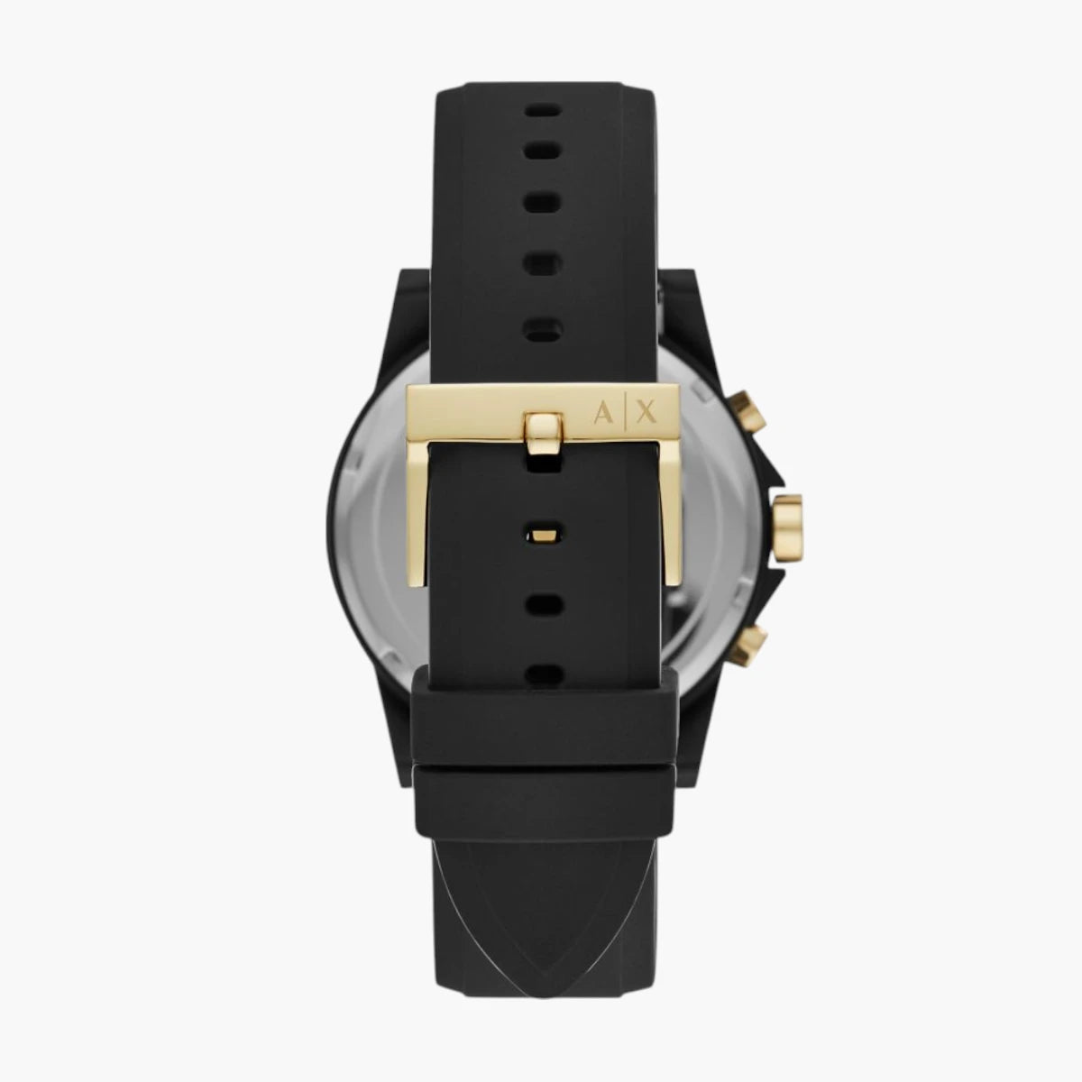Armani Exchange 2-Tone Silicone Round Watch | LEVISONS