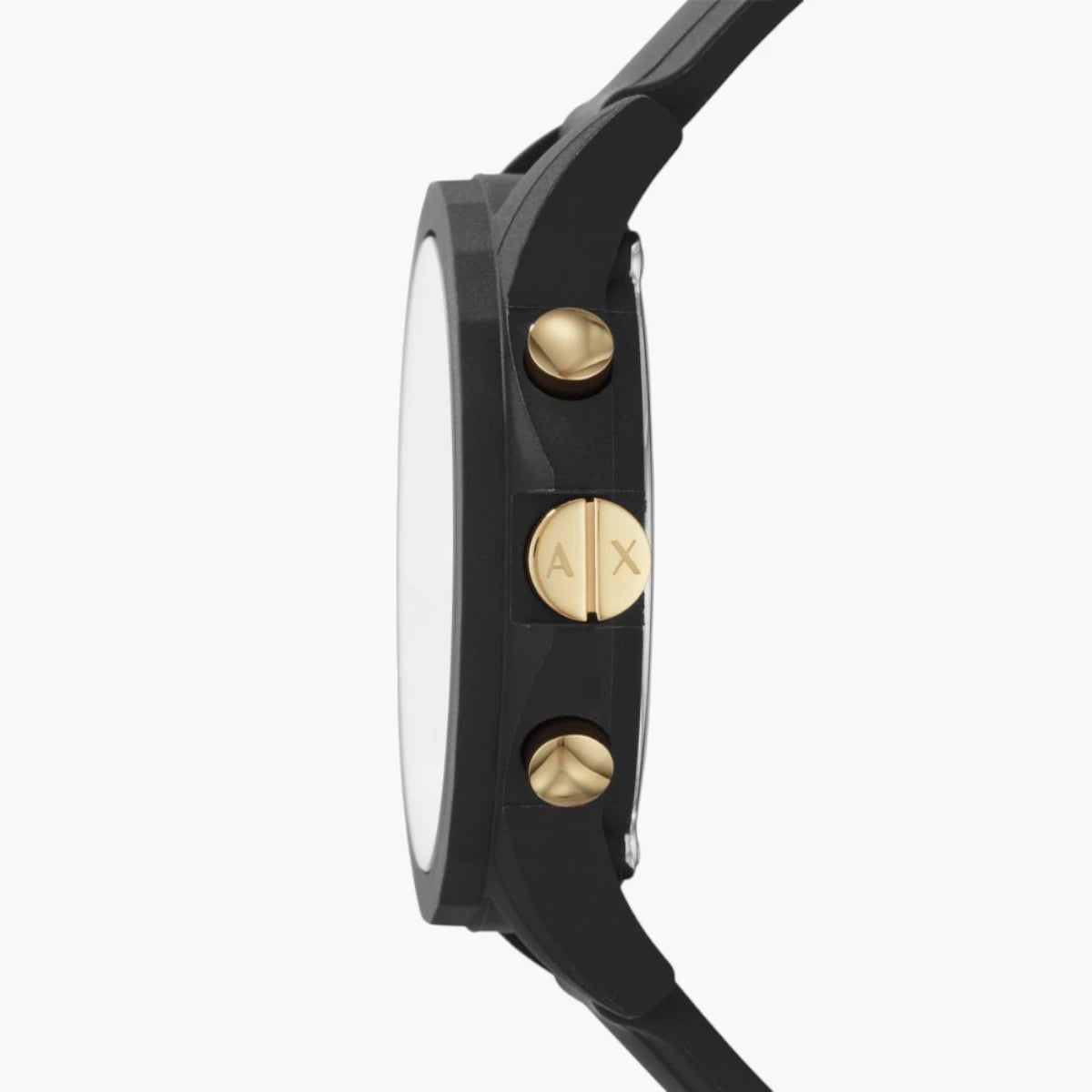 Armani Exchange 2-Tone Silicone Round Watch | LEVISONS