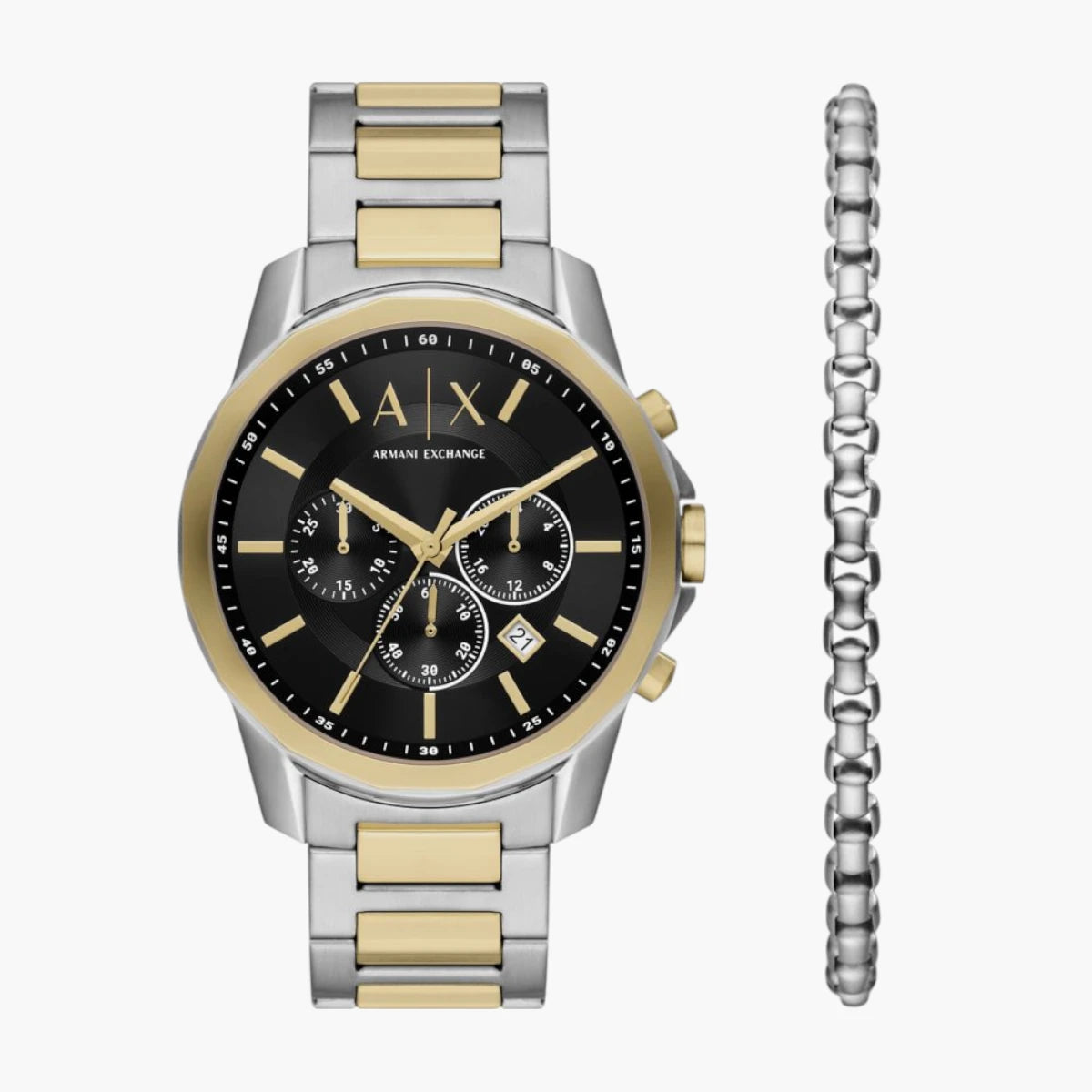 Armani Exchange 2-Tone Stainless Steel Round Watch | LEVISONS