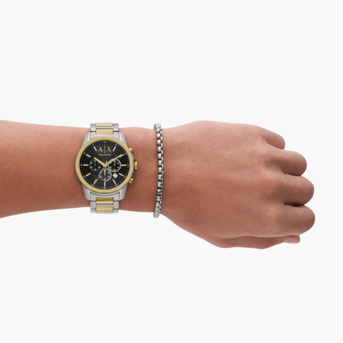 Armani Exchange 2-Tone Stainless Steel Round Watch | LEVISONS