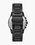 Armani Exchange Black Stainless Steel Round Watch | LEVISONS