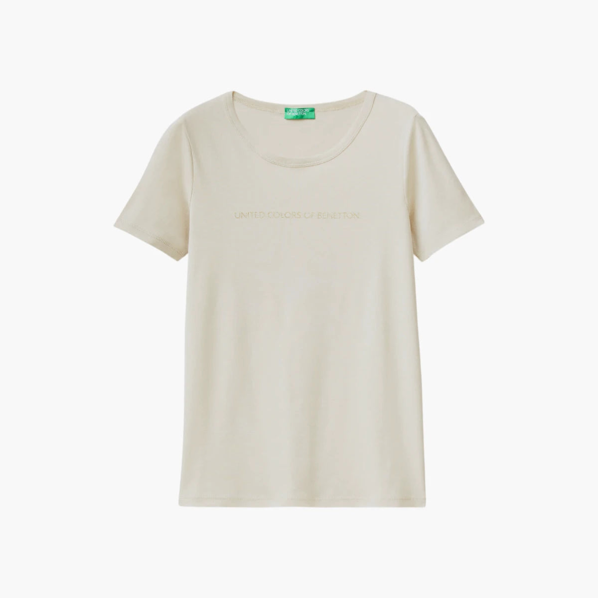 United Colors Of Benetton T-Shirt In 100% Cotton With Glitter Print Logo | LEVISONS