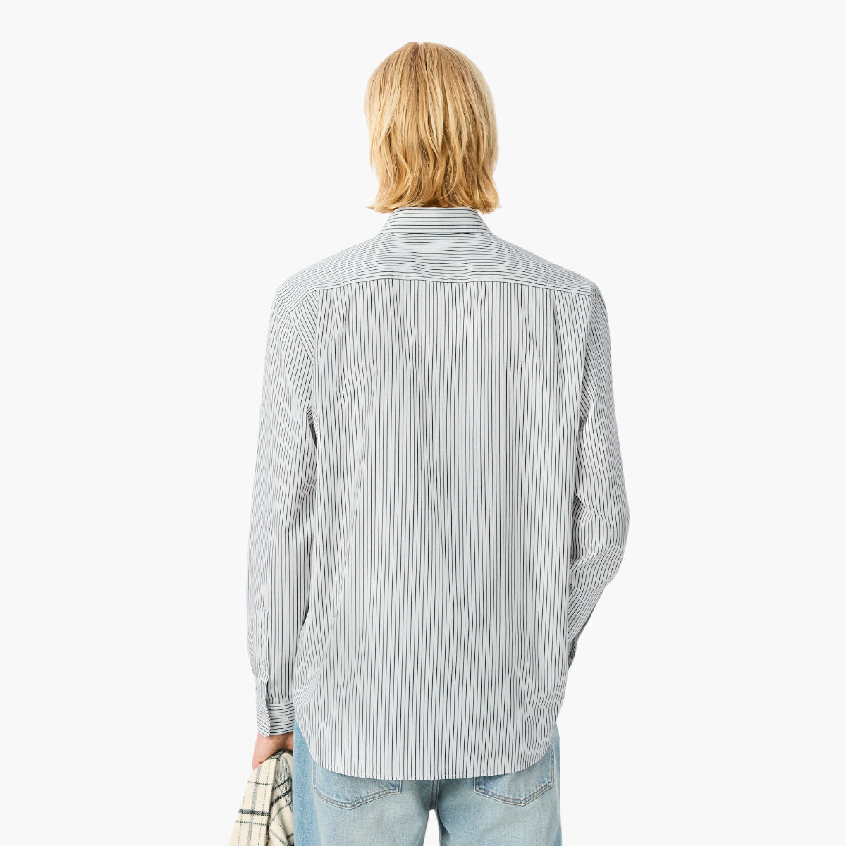 Lacoste Regular Fit Striped Pinpoint Shirt | LEVISONS