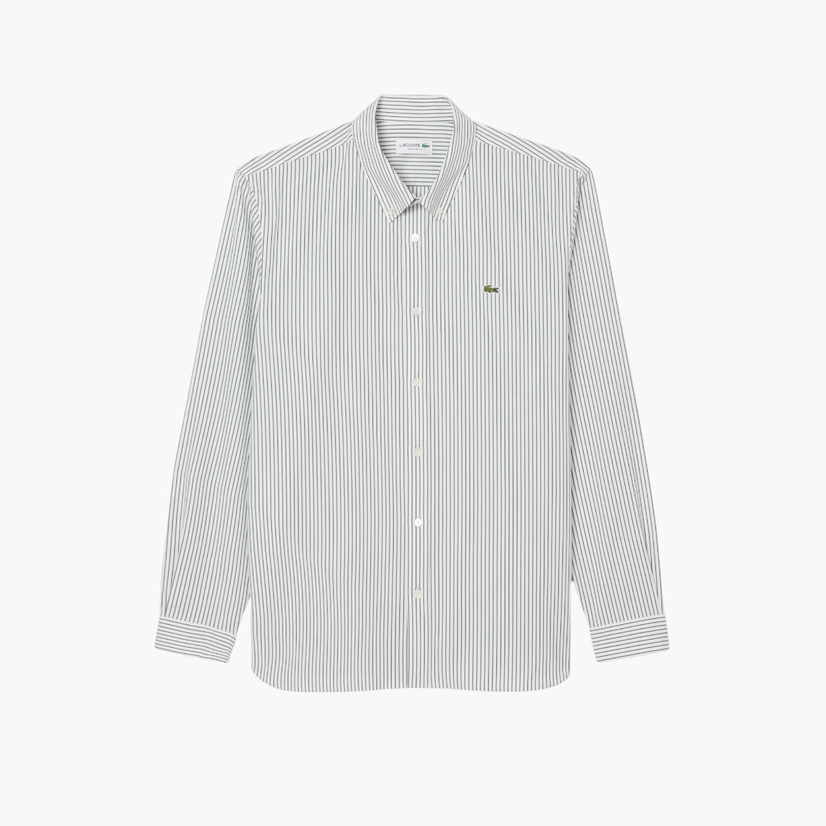 Lacoste Regular Fit Striped Pinpoint Shirt | LEVISONS