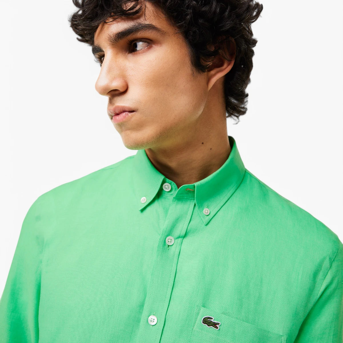 Lacoste Regular Fit Linen Shirt | LEVISONS