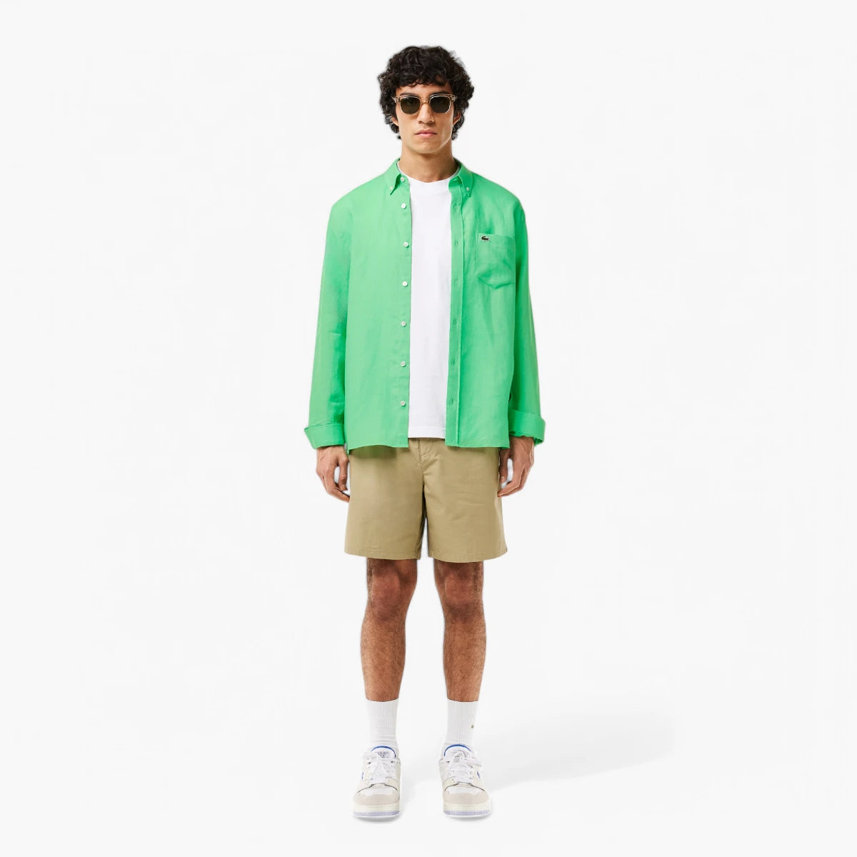 Lacoste Regular Fit Linen Shirt | LEVISONS