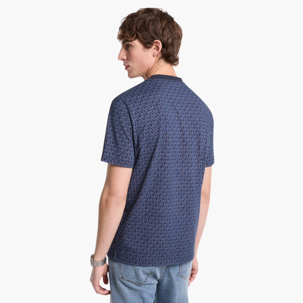 Michael Kors Signature Logo Print Cotton Jersey T-Shirt | LEVISONS