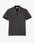 Lacoste Classic Fit Monogram Jacquard Polo Shirt | LEVISONS