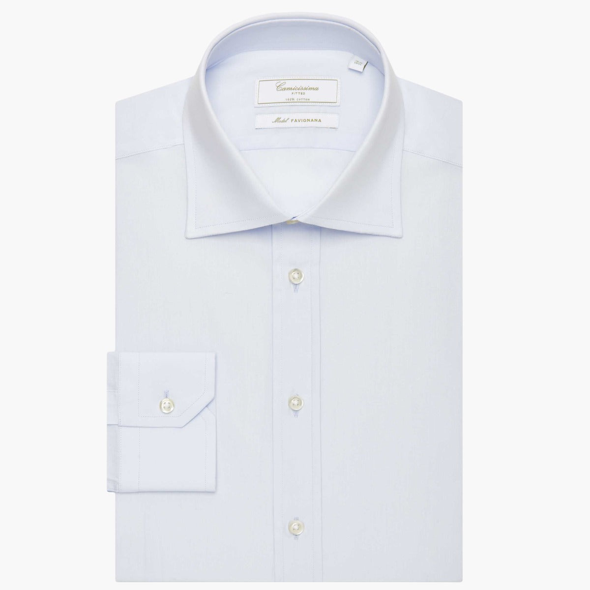 Camicissima Favignana Permanent Blue Fitted Shirt Favignana Francese | LEVISONS