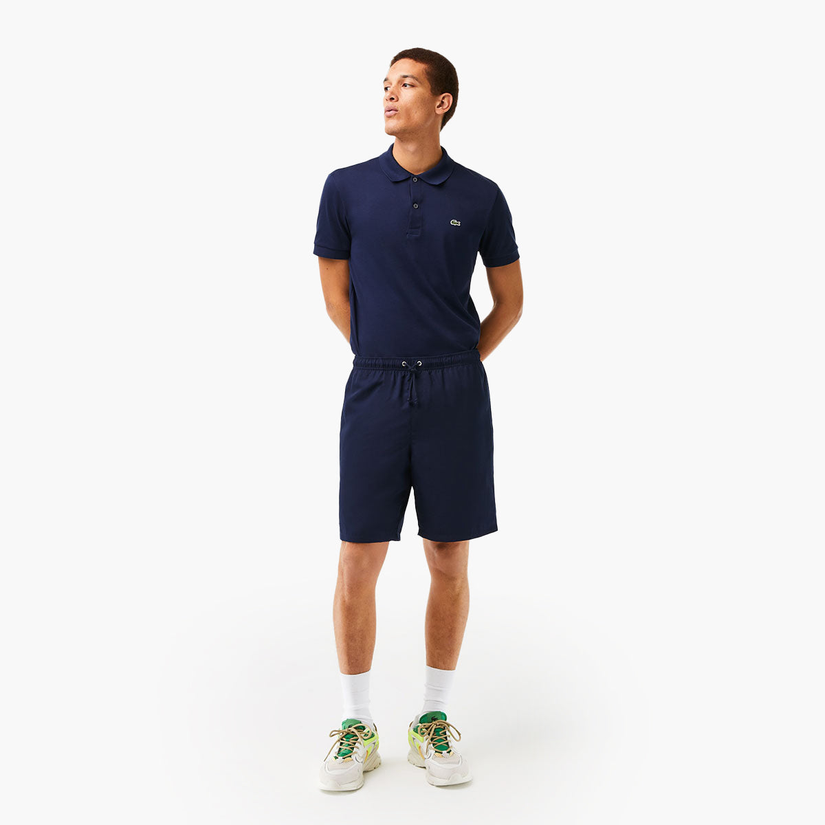 Lacoste Sport Tennis Shorts In Solid Diamond Weave Taffeta | LEVISONS