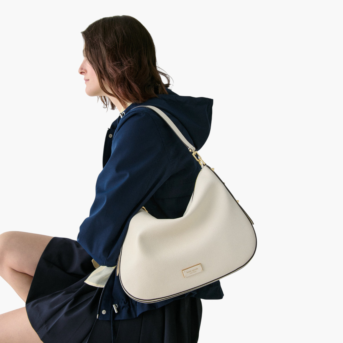 Kate Spade Liv Pebbled Leather Large Hobo | LEVISONS