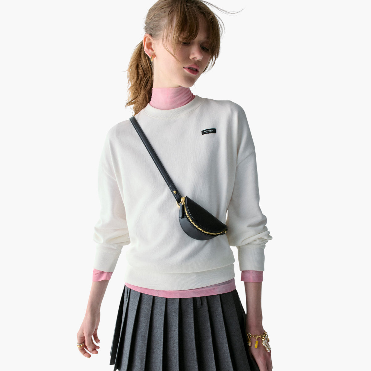 Kate Spade Duo Pebbled Leather Crossbody Bag | LEVISONS