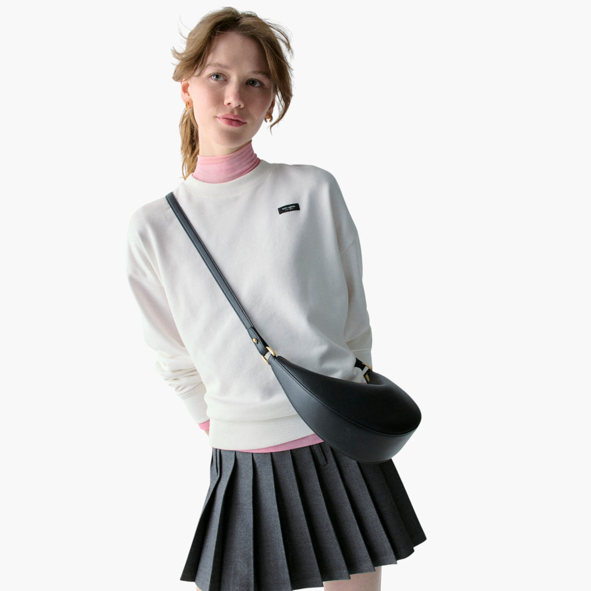 Kate Spade Duo Pebbled Leather Crossbody Bag | LEVISONS