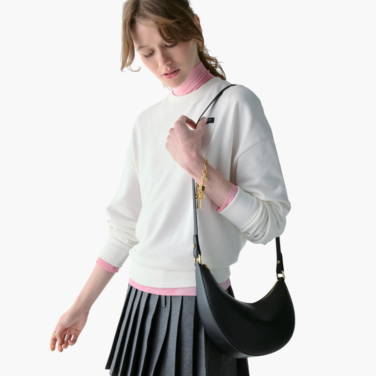 Kate Spade Duo Pebbled Leather Crossbody Bag | LEVISONS