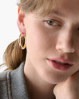 Kate Spade Interlock Hoops | LEVISONS