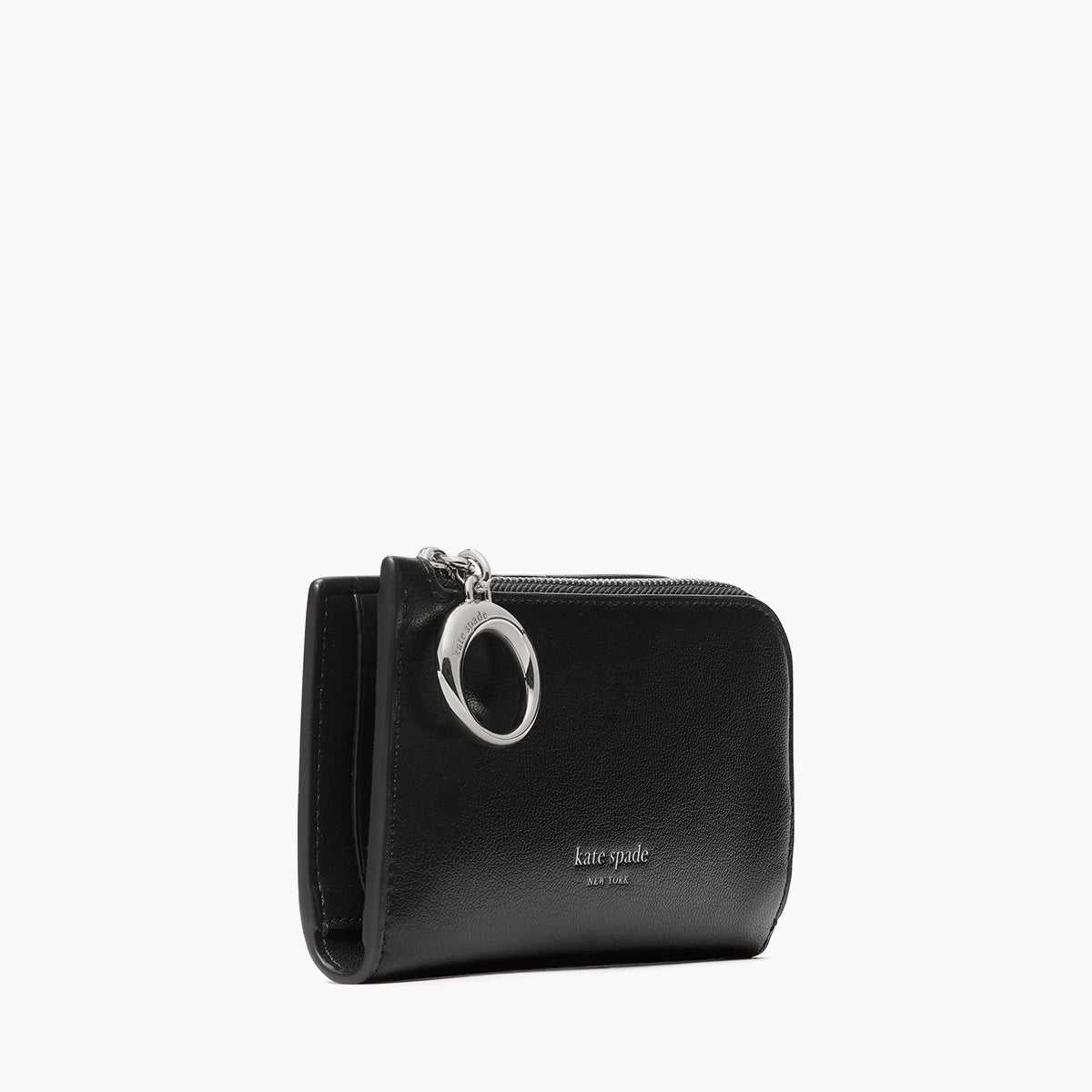Kate Spade Halo Fine Grain Leather Small Slim Bifold Wallet | LEVISONS
