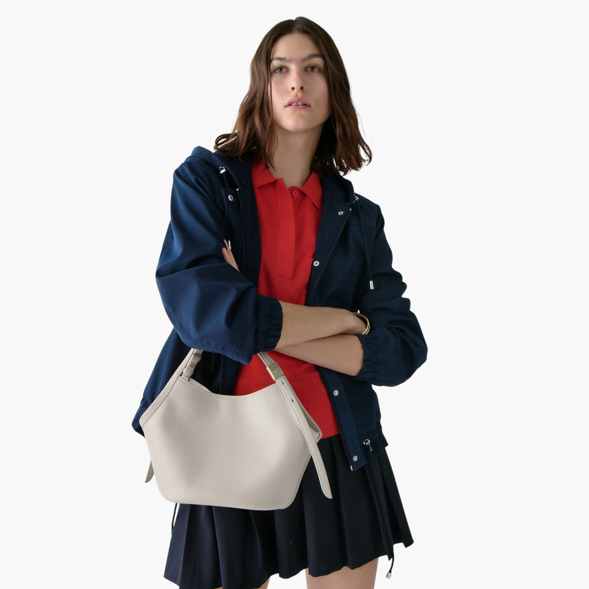 Kate Spade Deco Fine Grain Leather Small Tulip Tote | LEVISONS