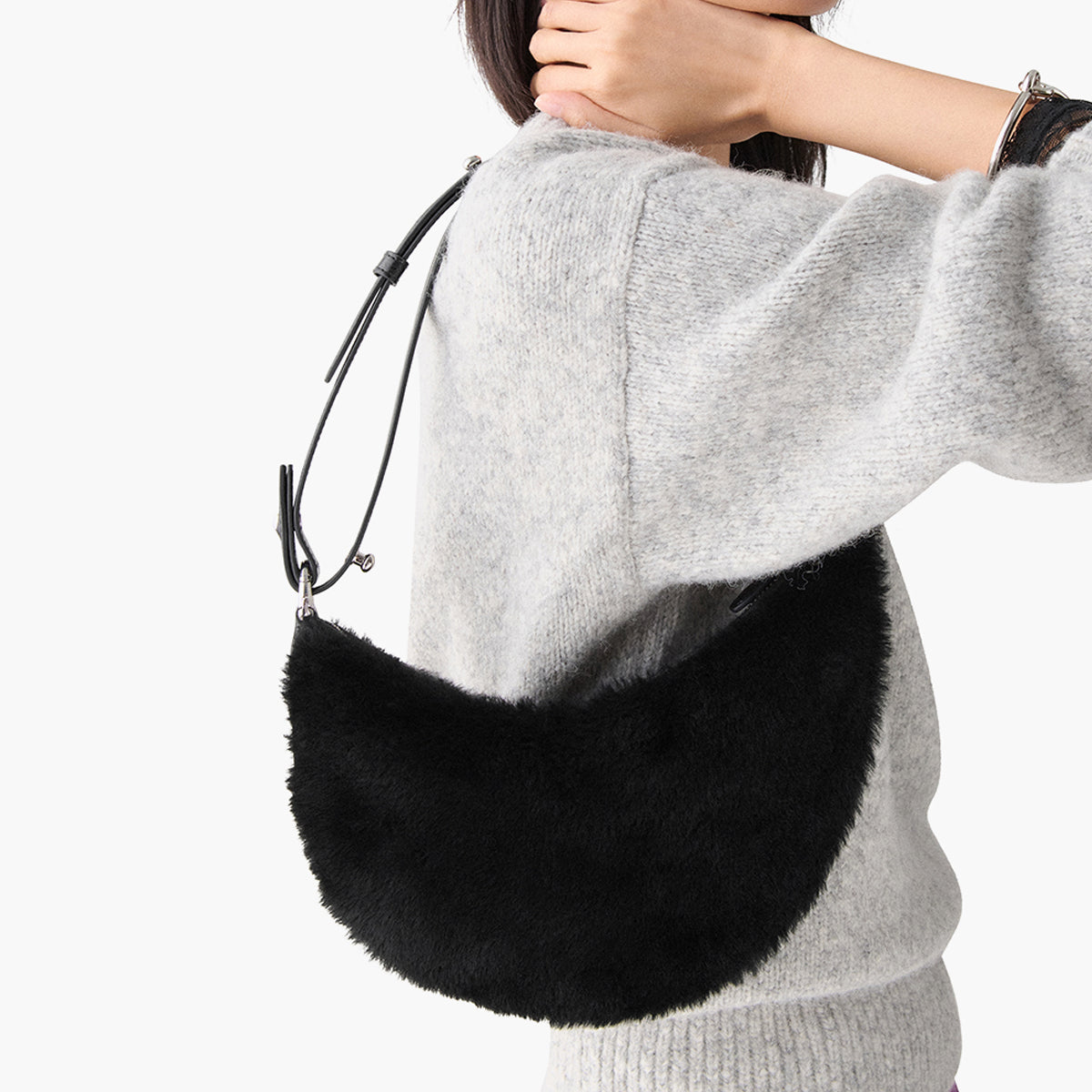 Kate Spade Duo Shearling Bear Crossbody Bag | LEVISONS