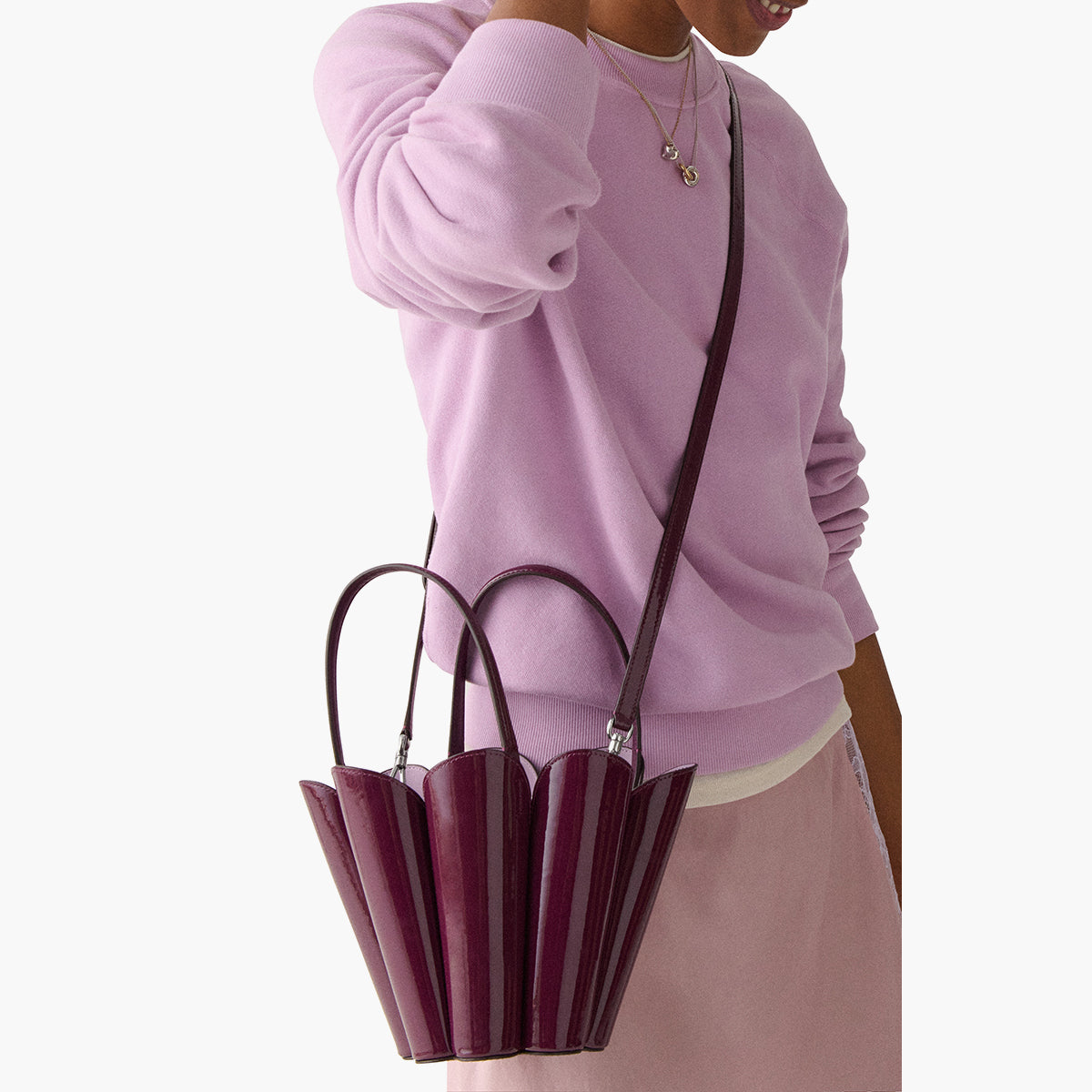 Kate Spade The Spade Patent Leather The Spade Flower Bucket Bag | LEVISONS