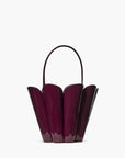 Kate Spade The Spade Patent Leather The Spade Flower Bucket Bag | LEVISONS