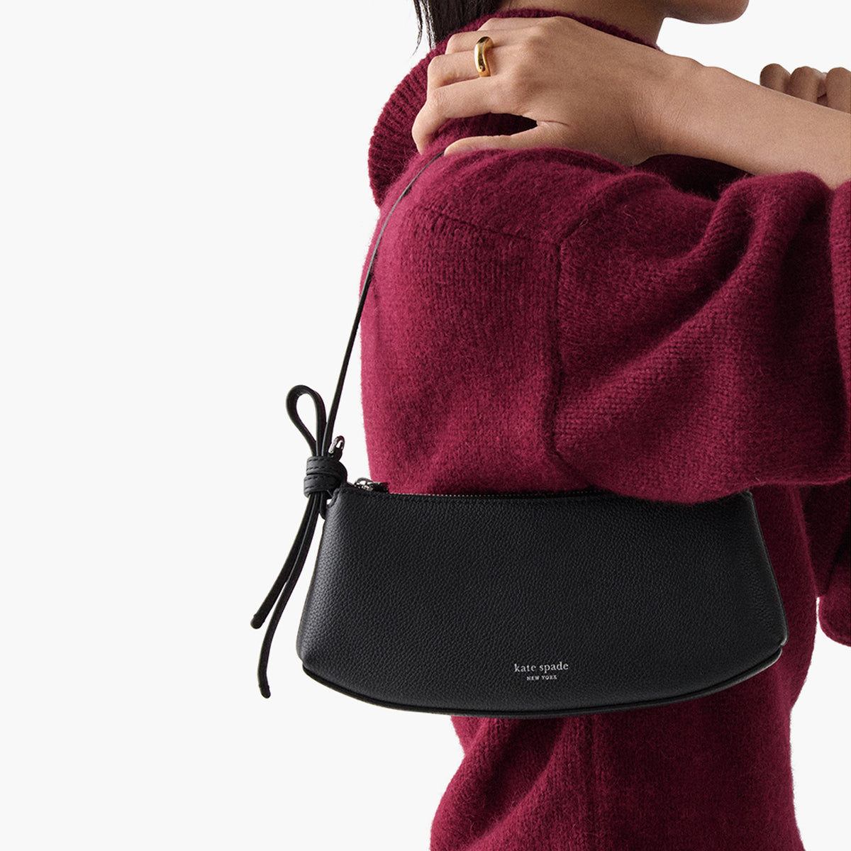 Kate Spade Loop Pebbled Leather Pochette | LEVISONS