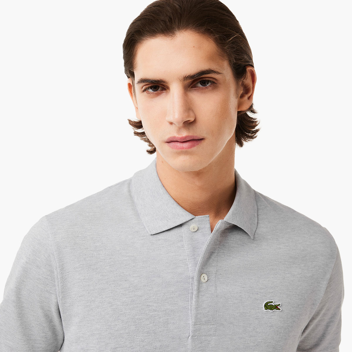 Lacoste Original L.12.12 Heathered Petit Piqué Cotton Polo Shirt | LEVISONS