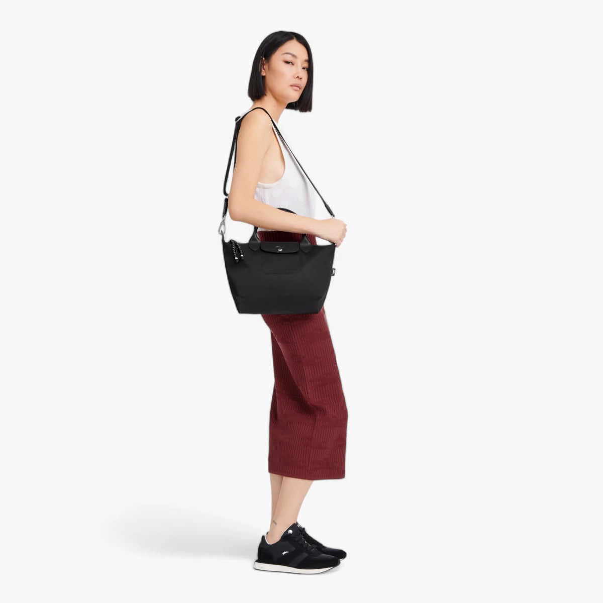 Longchamp Le Pliage Energy Top Handle Bag Black | LEVISONS