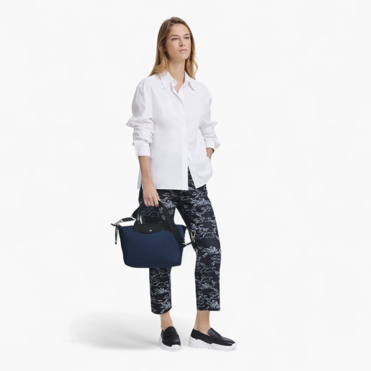 Longchamp Le Pliage Energy Top Handle Bag Navy | LEVISONS
