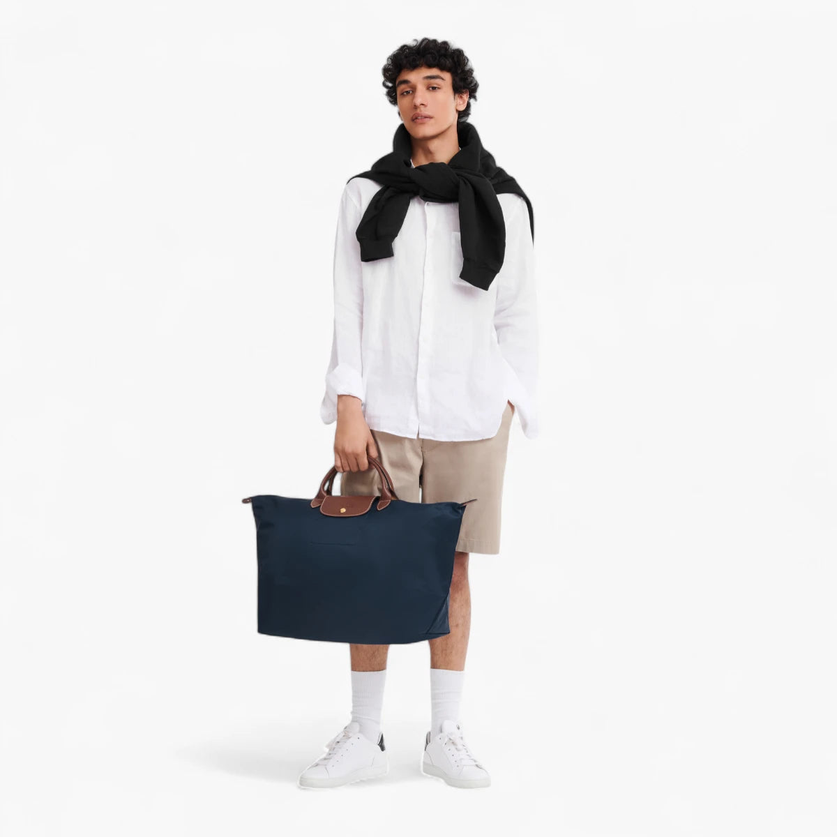 Longchamp Le Pliage Original Travel Bag Navy | LEVISONS