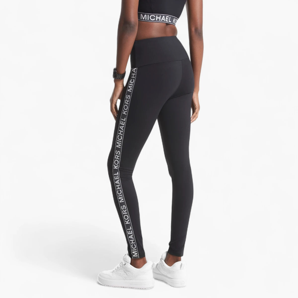 Michael Kors Stretch Nylon Logo Tape Leggings | LEVISONS