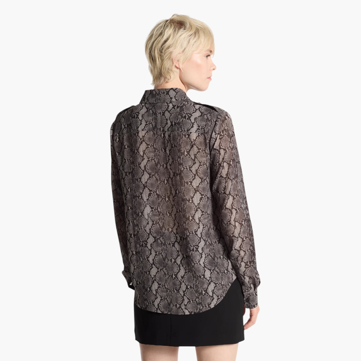 Michael Kors Snake Print Georgette Blouse | LEVISONS