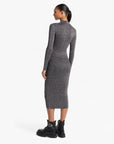 Michael Kors Metallic Knit Mock Neck Dress | LEVISONS
