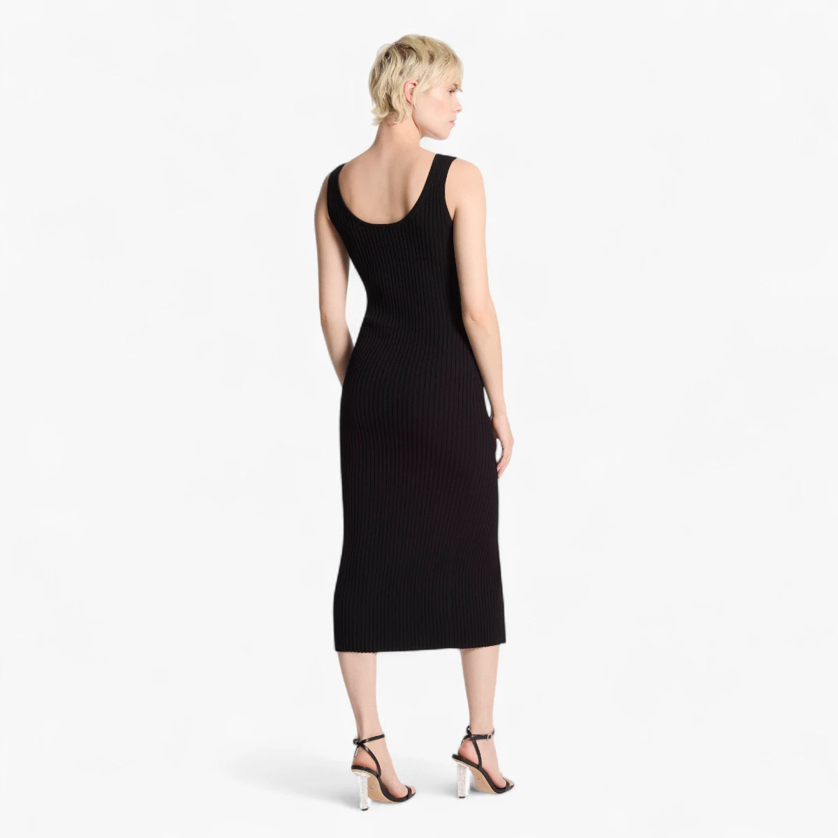 Michael Kors Ribbed Stretch Knit Zip Dress | LEVISONS