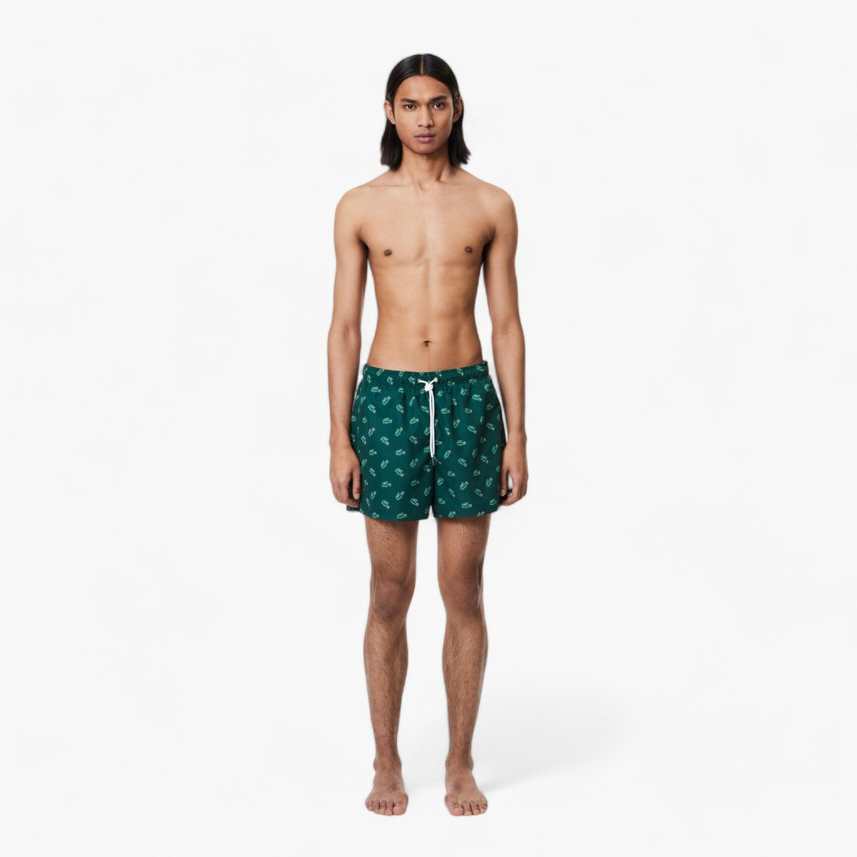 Lacoste Crocodile Print Swim Trunks | LEVISONS