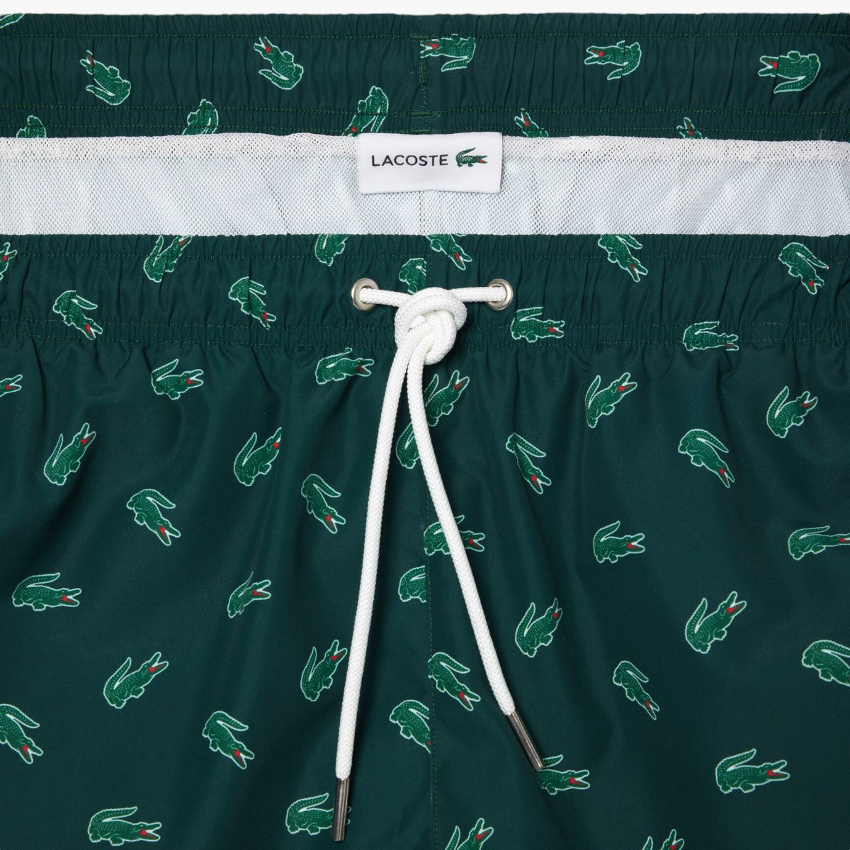 Lacoste Crocodile Print Swim Trunks | LEVISONS