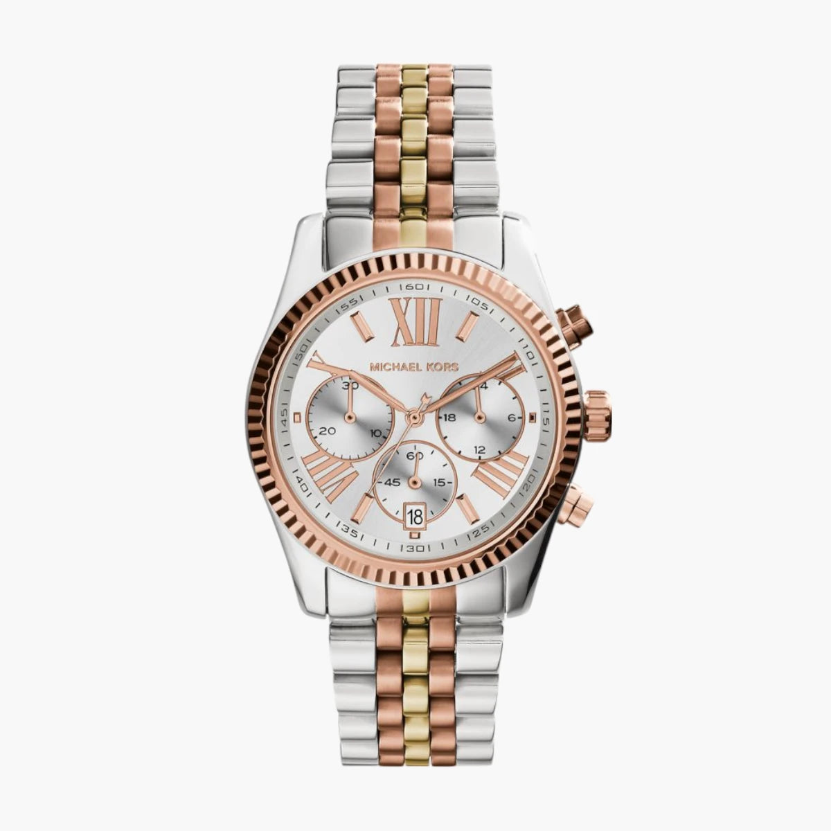 Michael Kors Oversized Lexington Tri-Tone Watch | LEVISONS