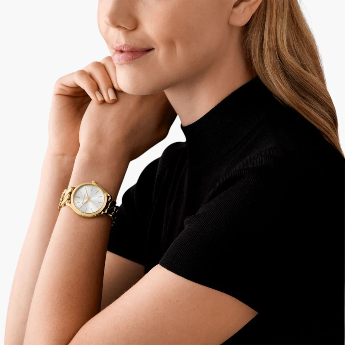 Michael Kors Slim Runway Gold-Tone Curb-Link Watch | LEVISONS
