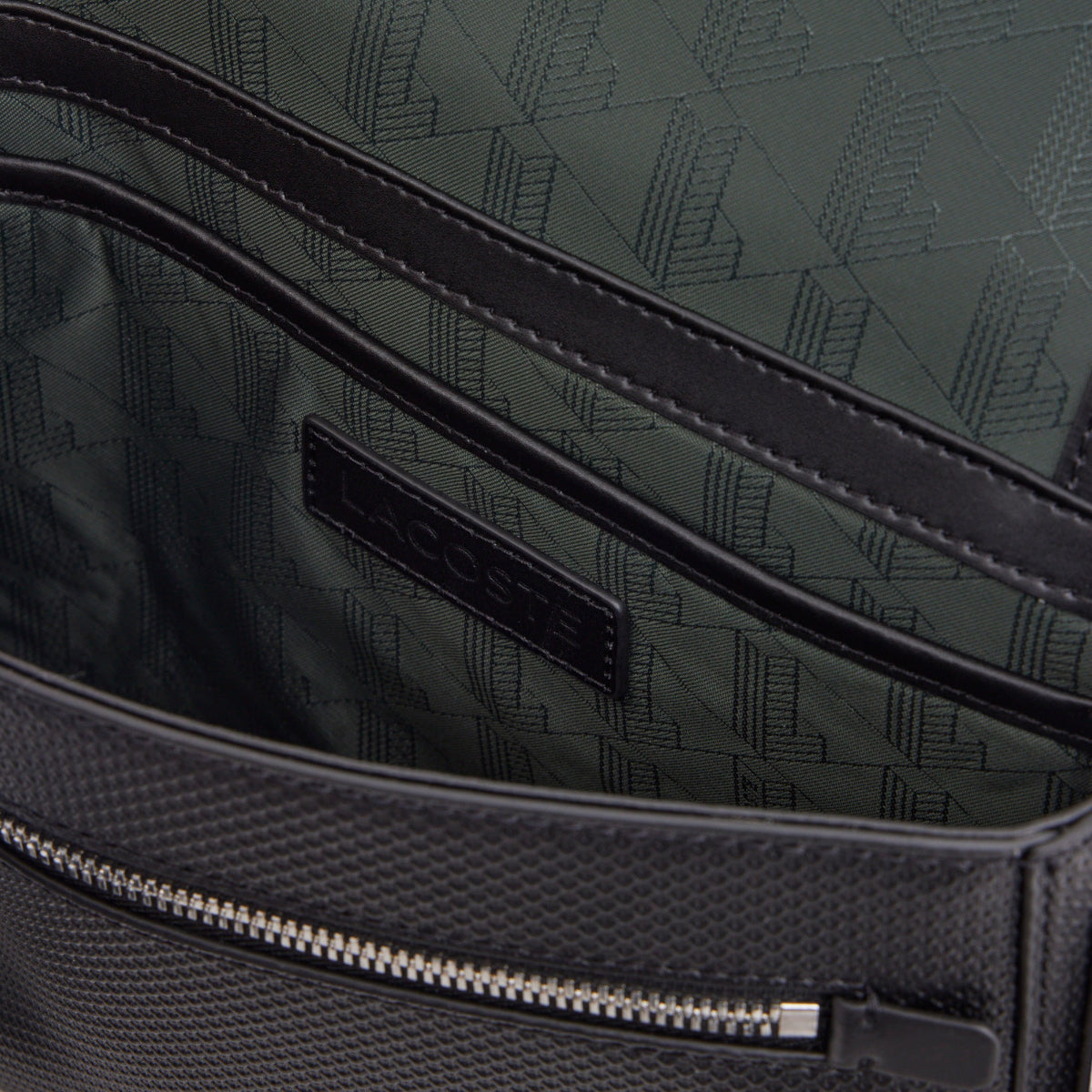 Lacoste Chantaco Leather Messenger Bag | LEVISONS