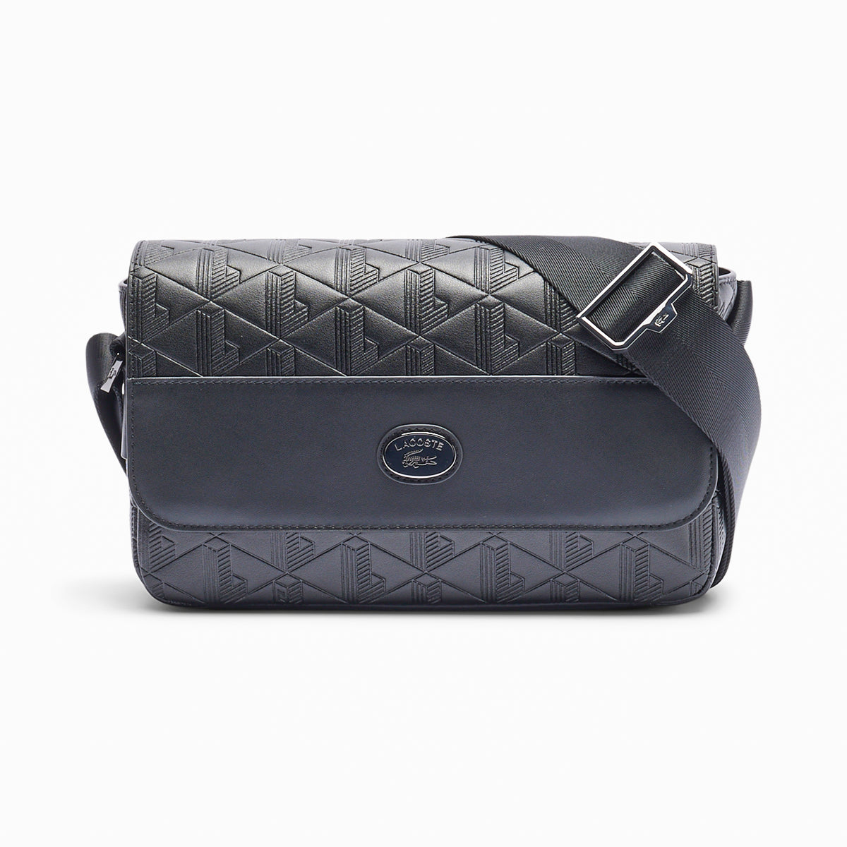 Lacoste Nomogramme Leather Flap Close Satchel | LEVISONS