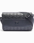 Lacoste Nomogramme Leather Flap Close Satchel | LEVISONS