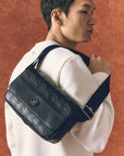 Lacoste Nomogramme Leather Flap Close Satchel | LEVISONS